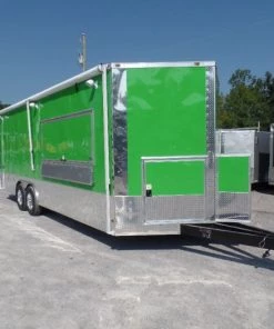 8.5' x 24' Concession Trailer Food Electric Green Event Catering -Cheap Concession Trailers Shop sam 8819