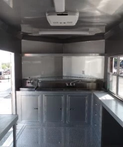 8.5' x 24' Concession Trailer Food Electric Green Event Catering -Cheap Concession Trailers Shop sam 8839