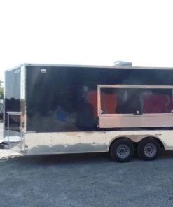 8.5' x 18' Concession Food Trailer Indigo Blue Event Catering -Cheap Concession Trailers Shop sam 8865