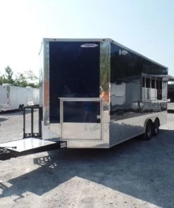 8.5' x 18' Concession Food Trailer Indigo Blue Event Catering -Cheap Concession Trailers Shop sam 8870