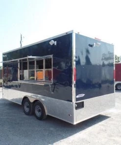 8.5' x 18' Concession Food Trailer Indigo Blue Event Catering -Cheap Concession Trailers Shop sam 8872