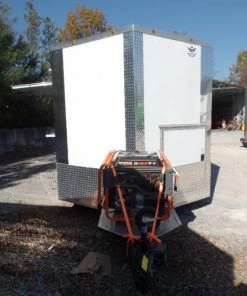 8.5' x 16' White Concession Food Trailer With Appliances -Cheap Concession Trailers Shop sam 8896 1