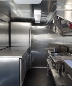 8.5' x 16' White Concession Food Trailer With Appliances -Cheap Concession Trailers Shop sam 8899 1