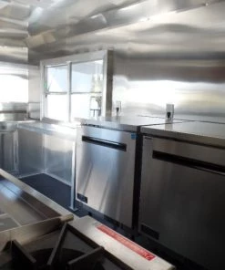 8.5' x 16' White Concession Food Trailer With Appliances -Cheap Concession Trailers Shop sam 8901 1