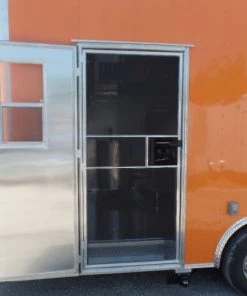 8.5' x 16' Concession Food Trailer Orange With Appliances -Cheap Concession Trailers Shop sam 8911