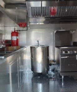 8.5' x 16' Concession Food Trailer Orange With Appliances -Cheap Concession Trailers Shop sam 8912