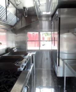 8.5' x 16' Concession Food Trailer Orange With Appliances -Cheap Concession Trailers Shop sam 8914