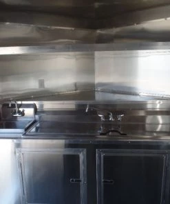 8.5' x 16' White Concession Food Trailer With Appliances -Cheap Concession Trailers Shop sam 8915 1