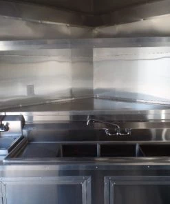 8.5' x 16' White Concession Food Trailer With Appliances -Cheap Concession Trailers Shop sam 8916 1