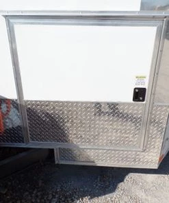 8.5' x 16' White Concession Food Trailer With Appliances -Cheap Concession Trailers Shop sam 8918 1