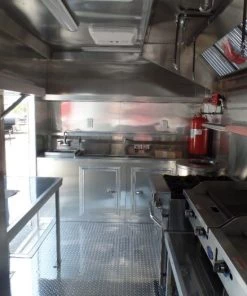 8.5' x 16' Concession Food Trailer Orange With Appliances -Cheap Concession Trailers Shop sam 8919