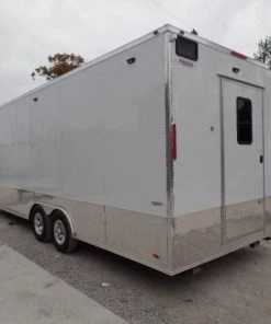 8.5' x 24' White Concession Food Trailer With Appliances -Cheap Concession Trailers Shop sam 8933