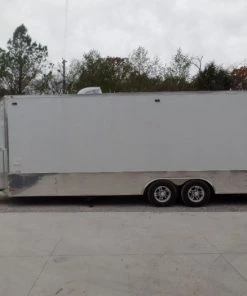 8.5' x 24' White Concession Food Trailer With Appliances -Cheap Concession Trailers Shop sam 8934