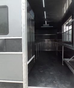8.5' x 24' White Concession Food Trailer With Appliances -Cheap Concession Trailers Shop sam 8944