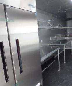 8.5' x 24' White Concession Food Trailer With Appliances -Cheap Concession Trailers Shop sam 8945