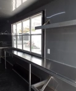 8.5' x 24' White Concession Food Trailer With Appliances -Cheap Concession Trailers Shop sam 8947