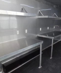 8.5' x 24' White Concession Food Trailer With Appliances -Cheap Concession Trailers Shop sam 8949