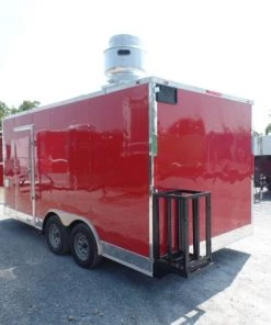 8.5' x 16' Concession Food Trailer Red Event Catering -Cheap Concession Trailers Shop sam 8959