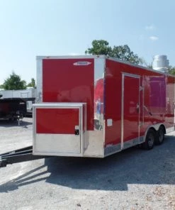 8.5' x 16' Concession Food Trailer Red Event Catering -Cheap Concession Trailers Shop sam 8960
