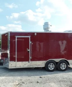 8.5' x 18' Concession Food Trailer Brandy Wine With Appliances -Cheap Concession Trailers Shop sam 9065