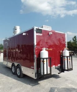 8.5' x 18' Concession Food Trailer Brandy Wine With Appliances -Cheap Concession Trailers Shop sam 9066