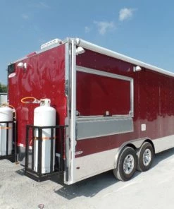8.5' x 18' Concession Food Trailer Brandy Wine With Appliances -Cheap Concession Trailers Shop sam 9068