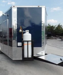 8.5' x 18' Concession Food Trailer Indigo Blue With Appliances -Cheap Concession Trailers Shop sam 9107