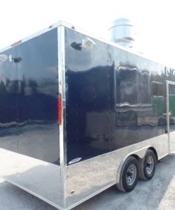 8.5' x 18' Concession Food Trailer Indigo Blue With Appliances -Cheap Concession Trailers Shop sam 9117