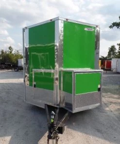 8.5' x 24' Concession Food Trailer Electric Green With Appliances -Cheap Concession Trailers Shop sam 9160