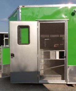 8.5' x 24' Concession Food Trailer Electric Green With Appliances -Cheap Concession Trailers Shop sam 9169