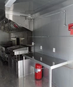 8.5' x 24' Concession Food Trailer Electric Green With Appliances -Cheap Concession Trailers Shop sam 9172
