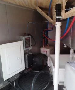 8.5' x 24' Black Porch Style Concession Food Trailer -Cheap Concession Trailers Shop sam 9213 1