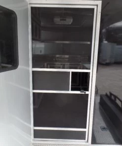 8.5' x 24' Black Porch Style Concession Food Trailer -Cheap Concession Trailers Shop sam 9217 1