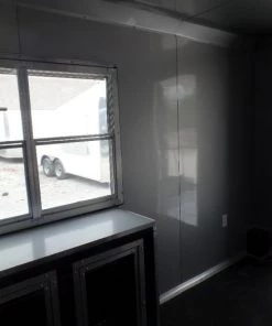 8.5' x 24' Black Porch Style Concession Food Trailer -Cheap Concession Trailers Shop sam 9226