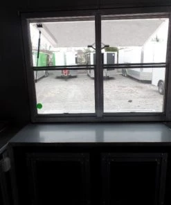 8.5' x 24' Black Porch Style Concession Food Trailer -Cheap Concession Trailers Shop sam 9227