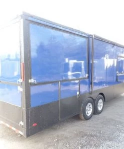 8.5' x 22' Cobalt Blue Porch Style Concession Food Trailer 54 8.5' x 22' Cobalt Blue Porch Style Concession Food Trailer -Cheap Concession Trailers Shop sam 9268 1