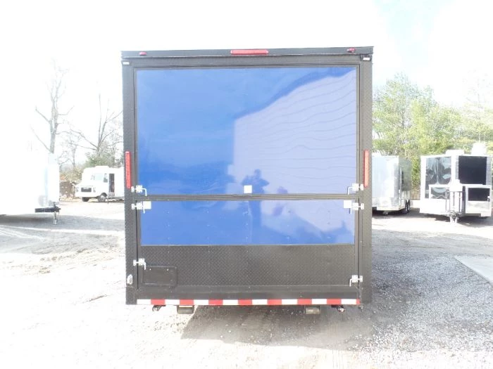 8.5' x 22' Cobalt Blue Porch Style Concession Food Trailer 20 8.5' x 22' Cobalt Blue Porch Style Concession Food Trailer - Image 20