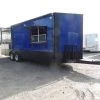 8.5' x 22' Cobalt Blue Porch Style Concession Food Trailer