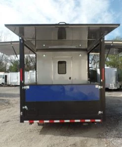 8.5' x 22' Cobalt Blue Porch Style Concession Food Trailer 55 8.5' x 22' Cobalt Blue Porch Style Concession Food Trailer -Cheap Concession Trailers Shop sam 9281