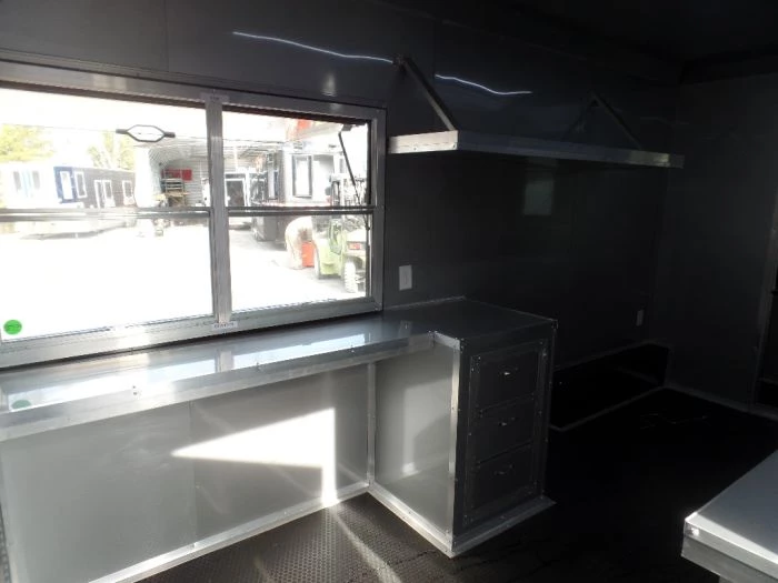 8.5' x 22' Cobalt Blue Porch Style Concession Food Trailer 30 8.5' x 22' Cobalt Blue Porch Style Concession Food Trailer - Image 30