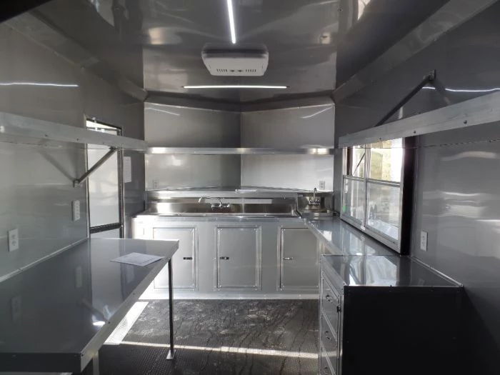 8.5' x 22' Cobalt Blue Porch Style Concession Food Trailer 28 8.5' x 22' Cobalt Blue Porch Style Concession Food Trailer - Image 28