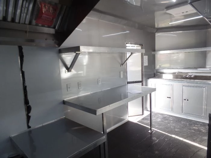 8.5' x 22' Cobalt Blue Porch Style Concession Food Trailer 21 8.5' x 22' Cobalt Blue Porch Style Concession Food Trailer - Image 21