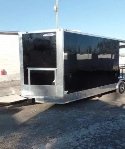 8.5' x 24' Black Porch Style Concession Food Trailer With Appliances 51 8.5' x 24' Black Porch Style Concession Food Trailer With Appliances -Cheap Concession Trailers Shop sam 9343
