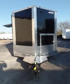 8.5' x 24' Black Porch Style Concession Food Trailer With Appliances 55 8.5' x 24' Black Porch Style Concession Food Trailer With Appliances -Cheap Concession Trailers Shop sam 9344
