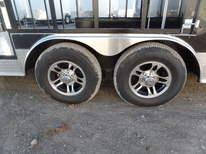 8.5' x 24' Black Porch Style Concession Food Trailer With Appliances 31 8.5' x 24' Black Porch Style Concession Food Trailer With Appliances - Image 31