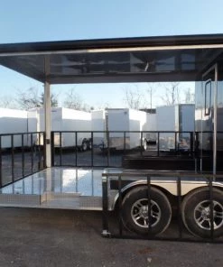 8.5' x 24' Black Porch Style Concession Food Trailer With Appliances 35 8.5' x 24' Black Porch Style Concession Food Trailer With Appliances -Cheap Concession Trailers Shop sam 9346