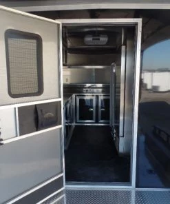 8.5' x 24' Black Porch Style Concession Food Trailer With Appliances 45 8.5' x 24' Black Porch Style Concession Food Trailer With Appliances -Cheap Concession Trailers Shop sam 9348