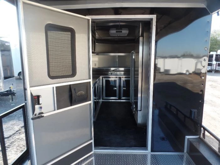 8.5' x 24' Black Porch Style Concession Food Trailer With Appliances 15 8.5' x 24' Black Porch Style Concession Food Trailer With Appliances - Image 15