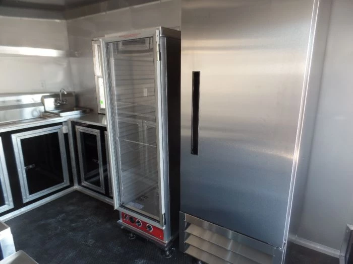 8.5' x 24' Black Porch Style Concession Food Trailer With Appliances 19 8.5' x 24' Black Porch Style Concession Food Trailer With Appliances - Image 19