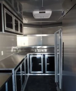 8.5' x 24' Black Porch Style Concession Food Trailer With Appliances 53 8.5' x 24' Black Porch Style Concession Food Trailer With Appliances -Cheap Concession Trailers Shop sam 9350